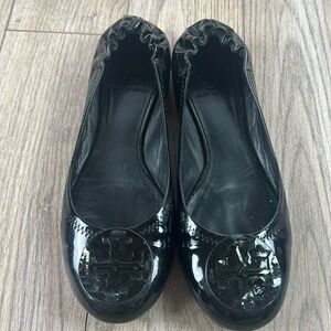 Tory Burch patent leather black flats 8